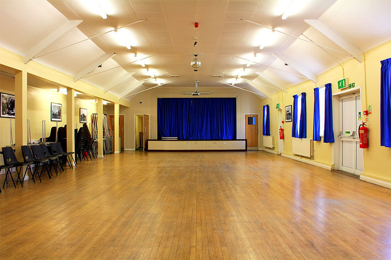 Inside Leeds Hall
