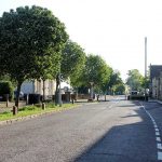 Looking east along the High Street in Eye