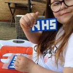 NHS logo made from Hama Beads