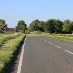 An empty Eyebury Road in Eye