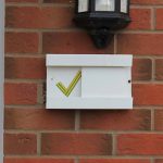 Safety signs on the new housing estate