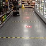 Coronavirus shop floor signage